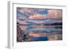 Bay Bridge Cloudscape Wide, Oakland, California-null-Framed Premium Photographic Print