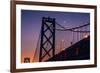 Bay Bridge Detail and Crescent Moon-null-Framed Photographic Print