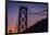 Bay Bridge Detail and Crescent Moon-null-Framed Photographic Print