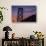 Bay Bridge Detail and Crescent Moon-null-Stretched Canvas displayed on a wall