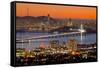 Bay Bridge from Berkeley-John Gavrilis-Framed Stretched Canvas