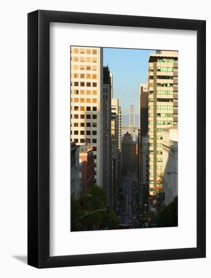 Bay Bridge from Downtown San Francisco-Anna Miller-Framed Photographic Print