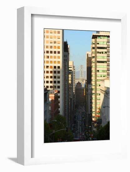 Bay Bridge from Downtown San Francisco-Anna Miller-Framed Photographic Print