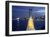 Bay Bridge Head On at Night, San Francisco-null-Framed Photographic Print