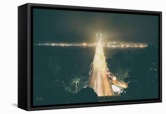 Bay Bridge Head On, San Francisco, California-Vincent James-Framed Stretched Canvas