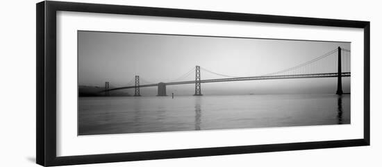 Bay Bridge over the Pacific Ocean, Oakland, San Francisco Bay, San Francisco County, California...-null-Framed Photographic Print