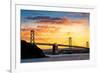 Bay Bridge over the Pacific Ocean, Oakland, San Francisco Bay, San Francisco County, California-null-Framed Photographic Print