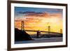 Bay Bridge over the Pacific Ocean, Oakland, San Francisco Bay, San Francisco County, California-null-Framed Photographic Print