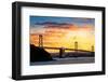 Bay Bridge over the Pacific Ocean, Oakland, San Francisco Bay, San Francisco County, California-null-Framed Photographic Print