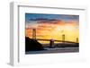 Bay Bridge over the Pacific Ocean, Oakland, San Francisco Bay, San Francisco County, California-null-Framed Photographic Print