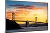 Bay Bridge over the Pacific Ocean, Oakland, San Francisco Bay, San Francisco County, California-null-Mounted Photographic Print