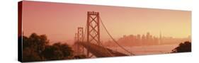 Bay Bridge, Skyline, City, San Francisco, California, USA-null-Stretched Canvas