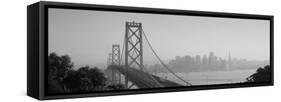 Bay Bridge, Skyline, City, San Francisco, California, USA-null-Framed Stretched Canvas