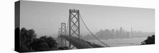 Bay Bridge, Skyline, City, San Francisco, California, USA-null-Stretched Canvas