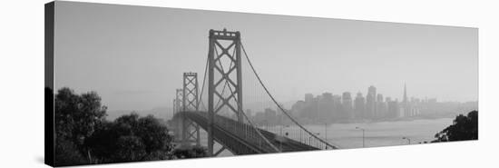 Bay Bridge, Skyline, City, San Francisco, California, USA-null-Stretched Canvas
