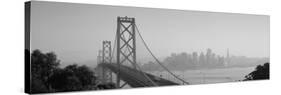 Bay Bridge, Skyline, City, San Francisco, California, USA-null-Stretched Canvas