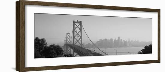 Bay Bridge, Skyline, City, San Francisco, California, USA-null-Framed Photographic Print