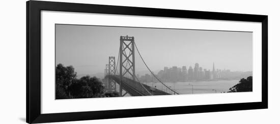 Bay Bridge, Skyline, City, San Francisco, California, USA-null-Framed Photographic Print