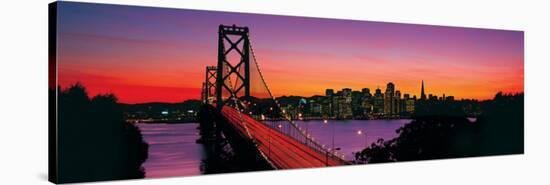 Bay Bridge to San Francisco-null-Stretched Canvas