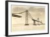 Bay Bridge under Construction-null-Framed Art Print