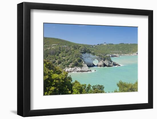 Bay Cala San Felice with Rock Gate Architiello Di San Felice, Italy-Markus Lange-Framed Photographic Print