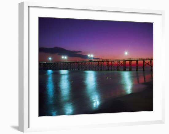 Bay Co.Pier, Gulf of Mexico, Panama City Beach, FL-Jim Schwabel-Framed Photographic Print