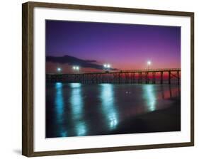 Bay Co.Pier, Gulf of Mexico, Panama City Beach, FL-Jim Schwabel-Framed Photographic Print