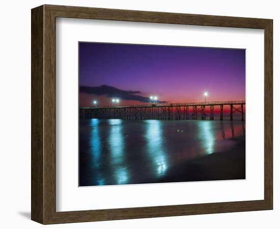 Bay Co.Pier, Gulf of Mexico, Panama City Beach, FL-Jim Schwabel-Framed Photographic Print