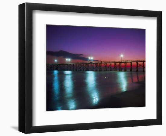 Bay Co.Pier, Gulf of Mexico, Panama City Beach, FL-Jim Schwabel-Framed Photographic Print