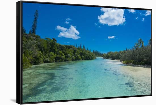 Bay De Oro, Ile Des Pins, New Caledonia, South Pacific-Michael Runkel-Framed Stretched Canvas