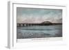 Bay Farm Island Bridge - Alameda, CA-Lantern Press-Framed Art Print