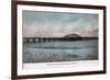 Bay Farm Island Bridge - Alameda, CA-Lantern Press-Framed Art Print