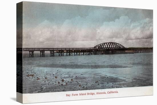 Bay Farm Island Bridge - Alameda, CA-Lantern Press-Stretched Canvas