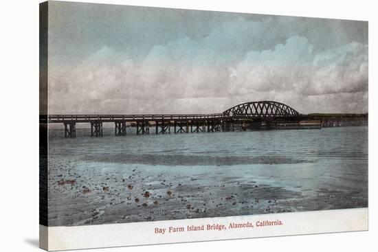Bay Farm Island Bridge - Alameda, CA-Lantern Press-Stretched Canvas