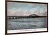 Bay Farm Island Bridge - Alameda, CA-Lantern Press-Framed Art Print