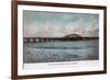 Bay Farm Island Bridge - Alameda, CA-Lantern Press-Framed Premium Giclee Print