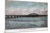 Bay Farm Island Bridge - Alameda, CA-Lantern Press-Mounted Premium Giclee Print