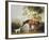 Bay Horse and White Dog-George Stubbs-Framed Art Print