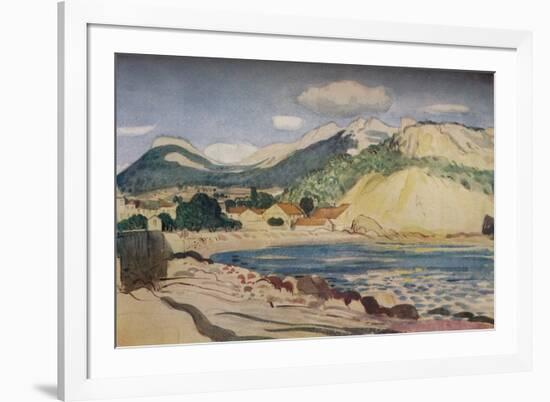 'Bay in the South of France', 1931-Derwent Lees-Framed Giclee Print