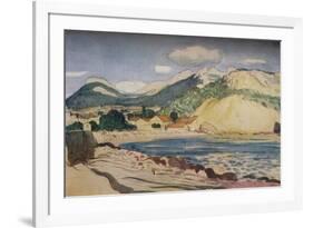 'Bay in the South of France', 1931-Derwent Lees-Framed Giclee Print