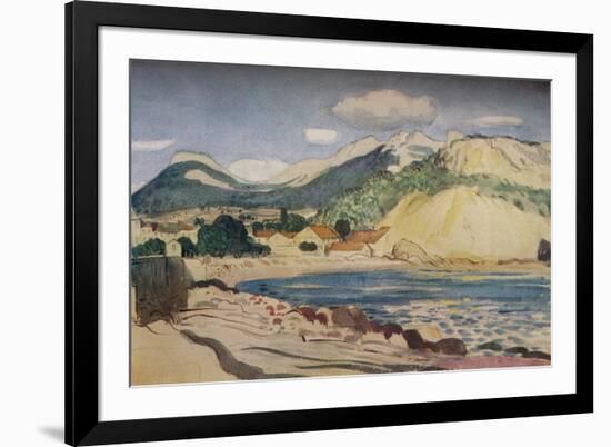 'Bay in the South of France', 1931-Derwent Lees-Framed Giclee Print