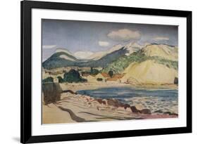 'Bay in the South of France', 1931-Derwent Lees-Framed Giclee Print