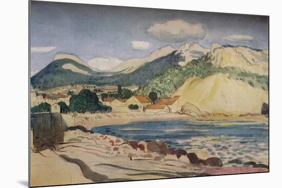 'Bay in the South of France', 1931-Derwent Lees-Mounted Giclee Print