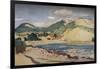 'Bay in the South of France', 1931-Derwent Lees-Framed Giclee Print