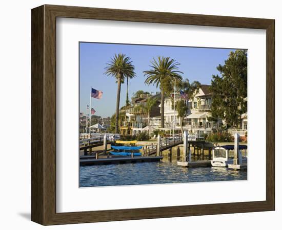 Bay Island in Balboa, Newport Beach, Orange County, California, United States of America, North Ame-Richard Cummins-Framed Photographic Print