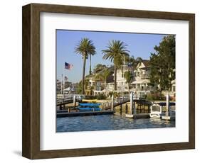 Bay Island in Balboa, Newport Beach, Orange County, California, United States of America, North Ame-Richard Cummins-Framed Photographic Print