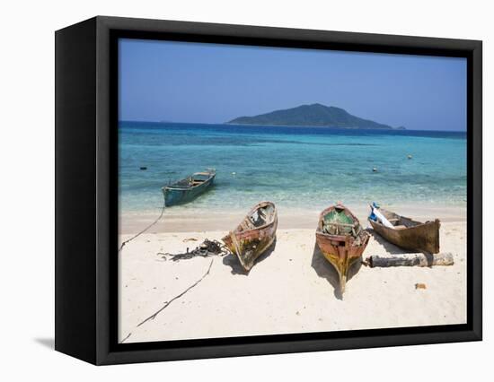 Bay Islands, Cayos Cochinos, Chachauate Caye, Honduras-Jane Sweeney-Framed Stretched Canvas