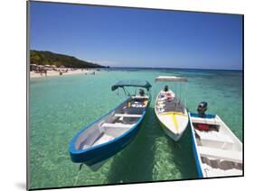 Bay Islands, Roatan, West Bay, Boats, Honduras-Jane Sweeney-Mounted Photographic Print