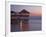 Bay Islands, Roatan, West End, Fosters Bar and Restaurant at Sunset, Honduras-Jane Sweeney-Framed Photographic Print