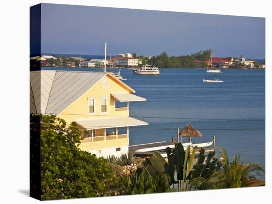 Bay Islands, Utila, View of Bay, Honduras-Jane Sweeney-Stretched Canvas